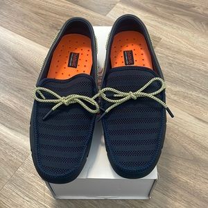 NEW SWIMS Knit Lace Loafers Navy/yellow size US 9